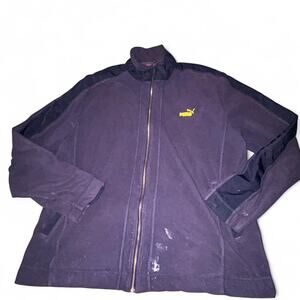 Purple puma zip up sweatshirt vintage